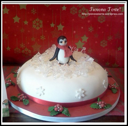 Torta Dicembre Un Pinguino Al Polo Nord Piovono Torte